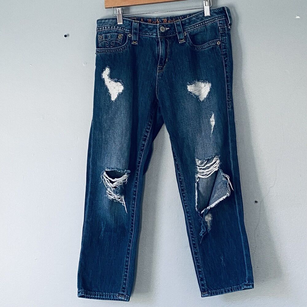 Rock Revival Jeans Size 30 Distressed Boyfriend Anabela Destroyed Streetwear